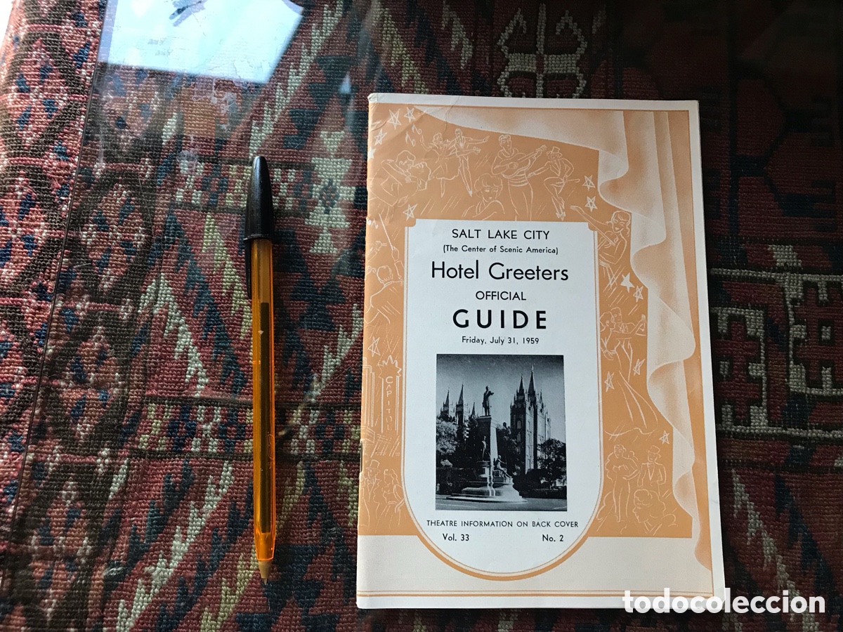 Travel Brochures: Salt Lake City. The center of Scenic America. Hotel Greeters oficial Guide.