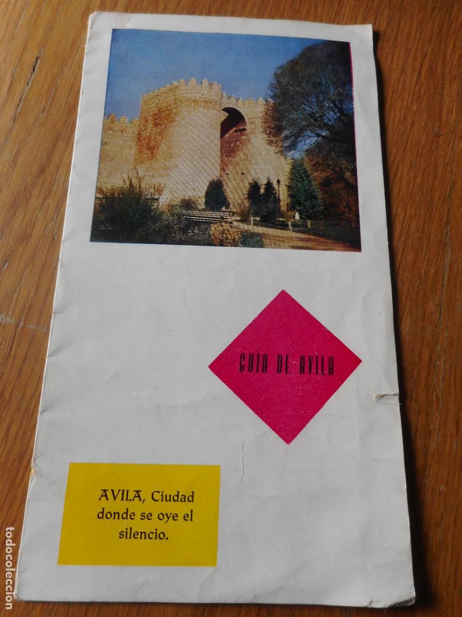 Brochures de tourisme: ANTIGUO FOLLETO PLANO TURISMO AVILA 1968