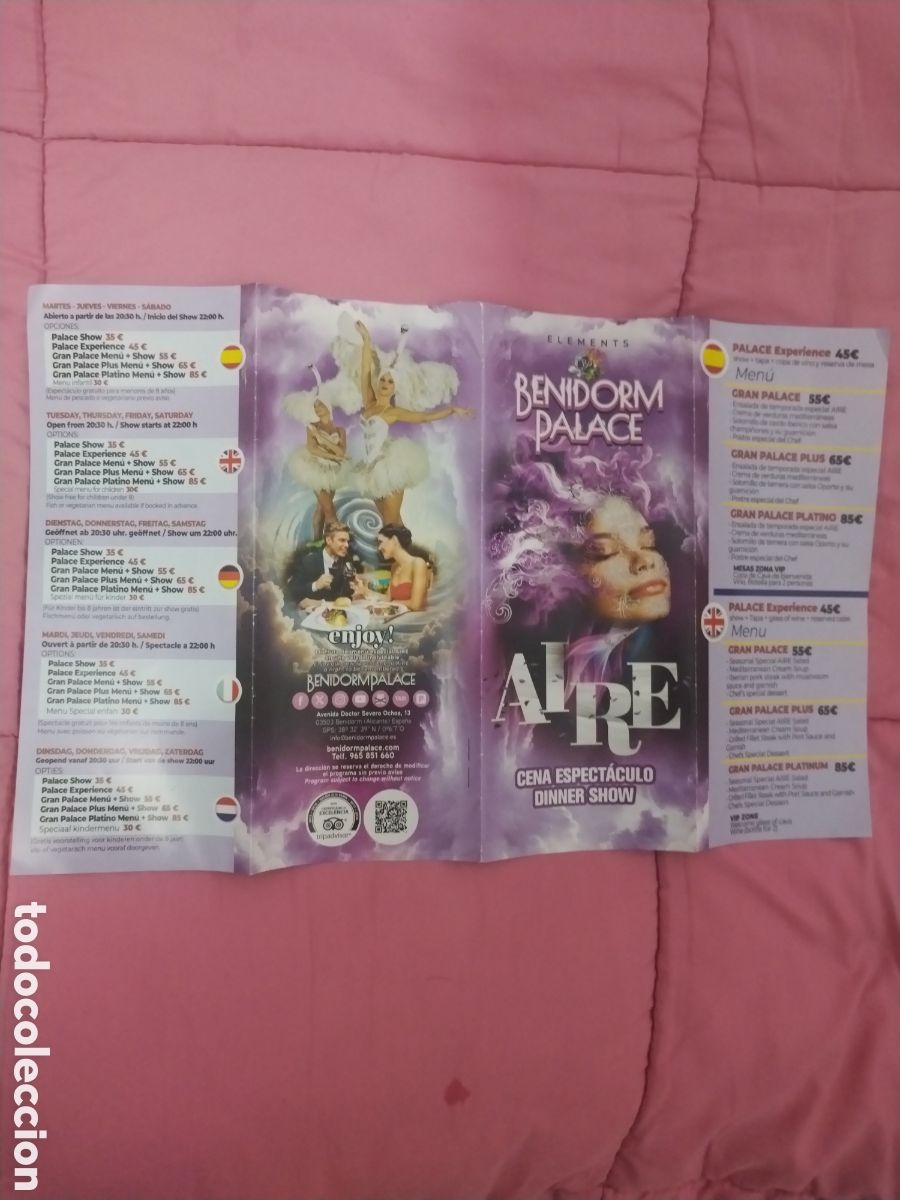 Travel Brochures: BENIDORM PALACE folleto turistico