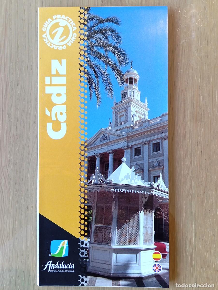 Folhetos de turismo: FOLLETO TUR&Iacute;STICO TURISMO C&Aacute;DIZ CON PLANO AMPLIA INFORMACI&Oacute;N A&Ntilde;OS 90 JUNTA DE ANDALUC&Iacute;A A ESTRENAR