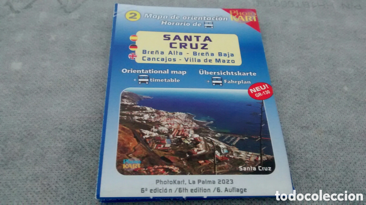 Brochures de tourisme: PLANO DE SANTA CRUZ DE LA PALMA. BRE&Ntilde;A ALTA, BRE&Ntilde;A BAJA, CANCAJOS Y VILLA DE MAZO