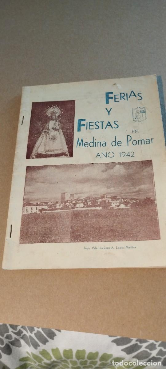 Travel Brochures: Ferias Fiestas en Medina de Pomar Burgos. A&ntilde;o 1942