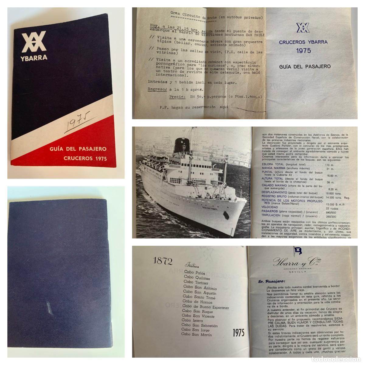 Travel Brochures: CRUCEROS YBARRA GU&Iacute;A DEL PASAJERO 1975 FAM4