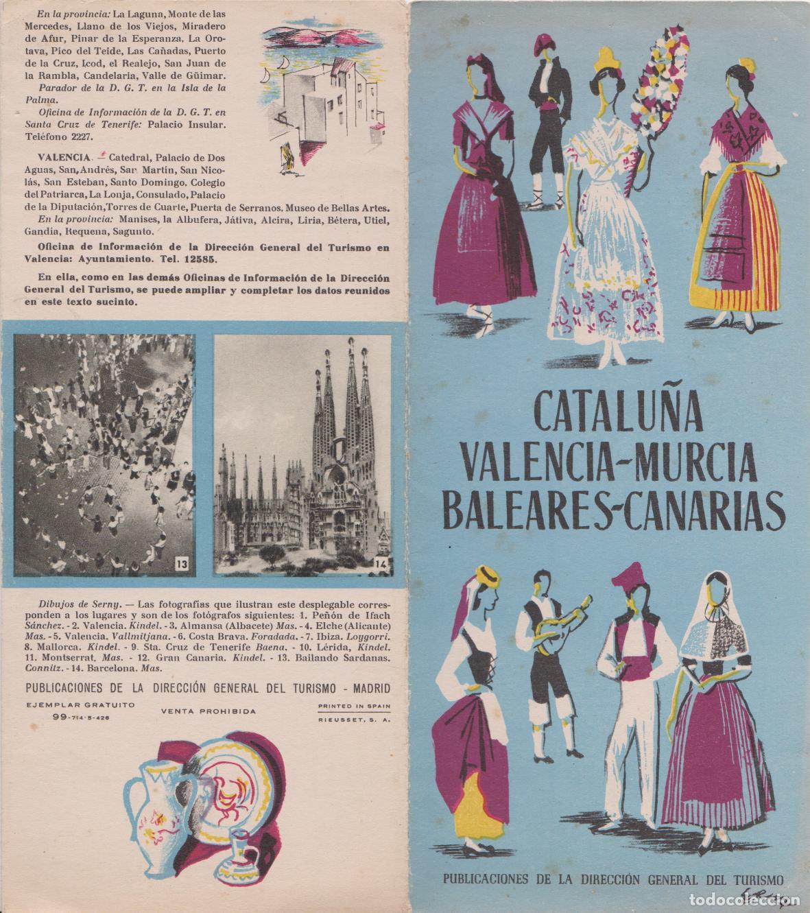 Brochures de tourisme: FOLLETO PUBLICITARIO CATALU&Ntilde;A / VALENCIA-MURCIA / BALEARES-CANARIAS
