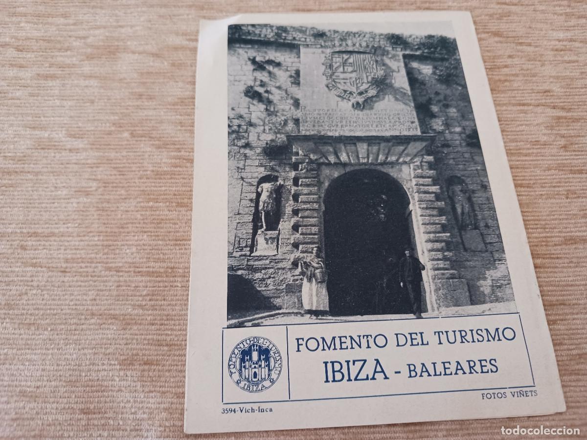Travel Brochures: folleto desplegable 4 pag. ibiza, la isla blanca, fomento del turismo, fotos vi&ntilde;ets
