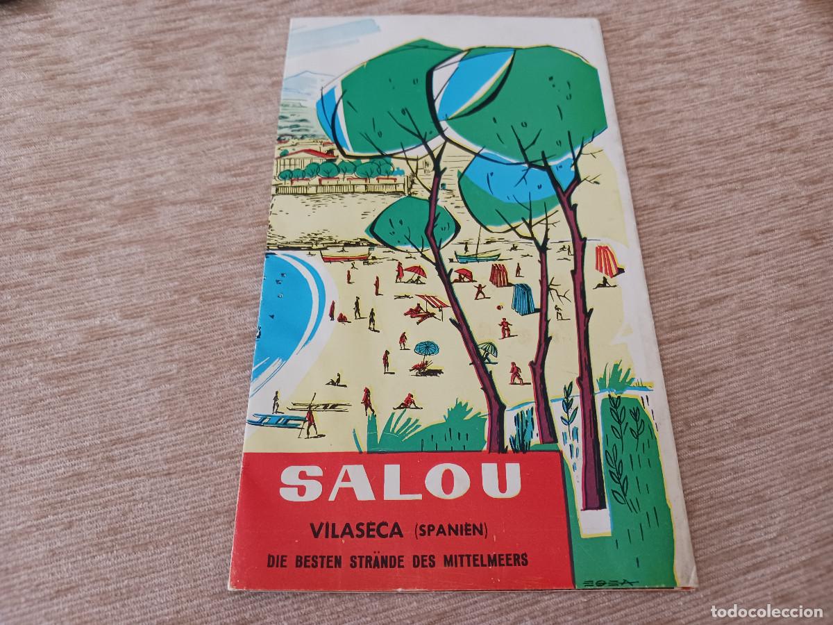 Travel Brochures: amplio catalogo de turismo, plano y fotos, salou vilaseca, spanien, idioma aleman, 1960