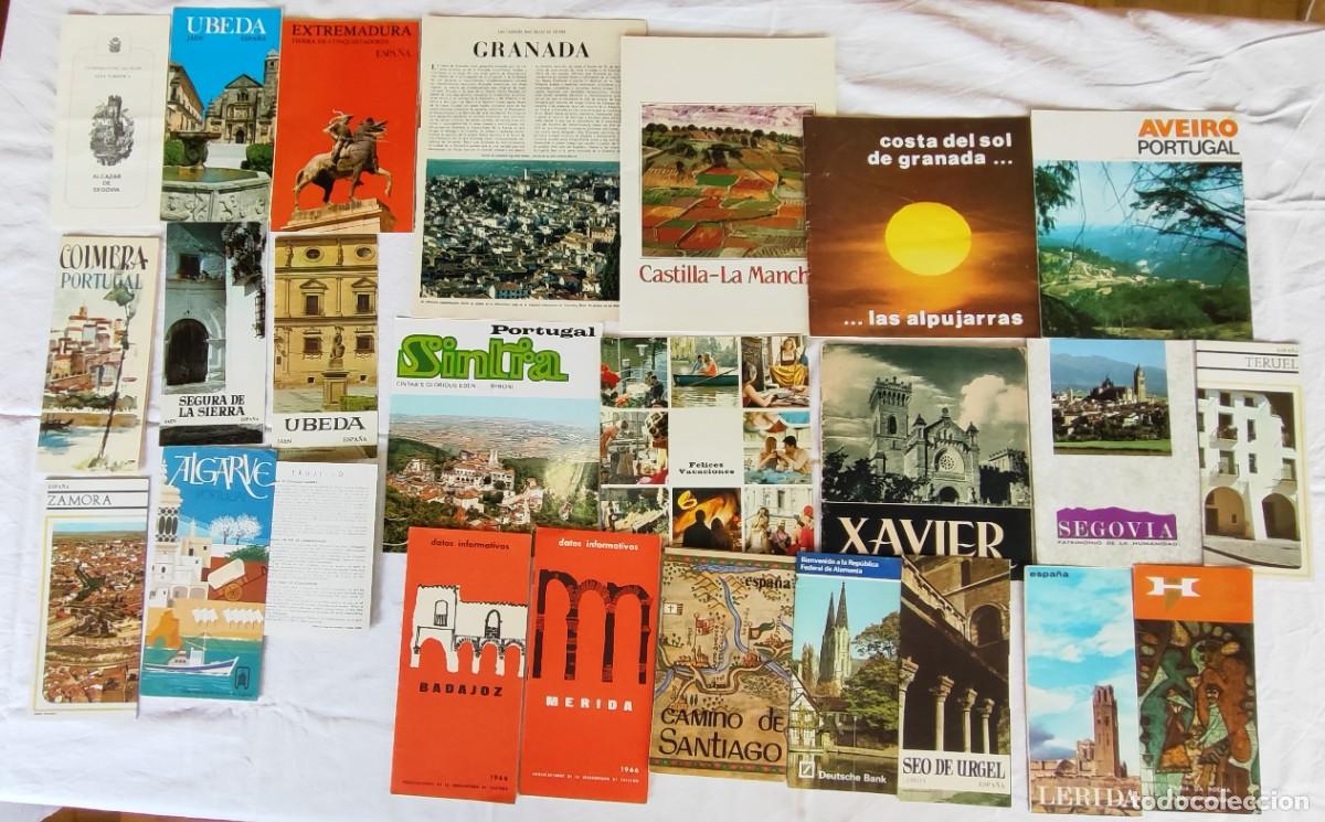 Brochures de tourisme: 25 FOLLETOS TUR&Iacute;STICOS (ESPA&Ntilde;A, ALEMANIA Y PORTUGAL).