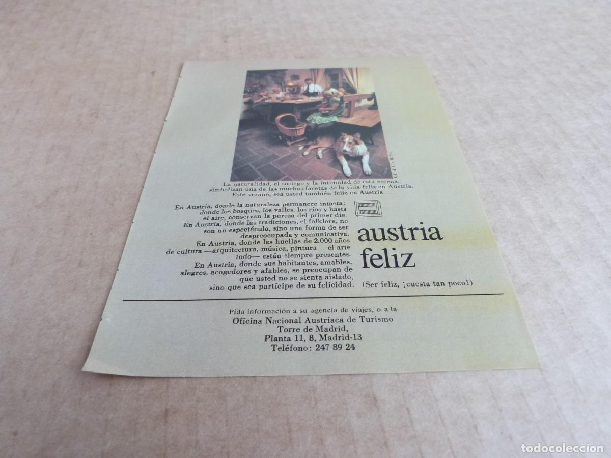Brochures de tourisme: Anuncio vacaciones en Austria este verano - Publicidad de los a&ntilde;os 70