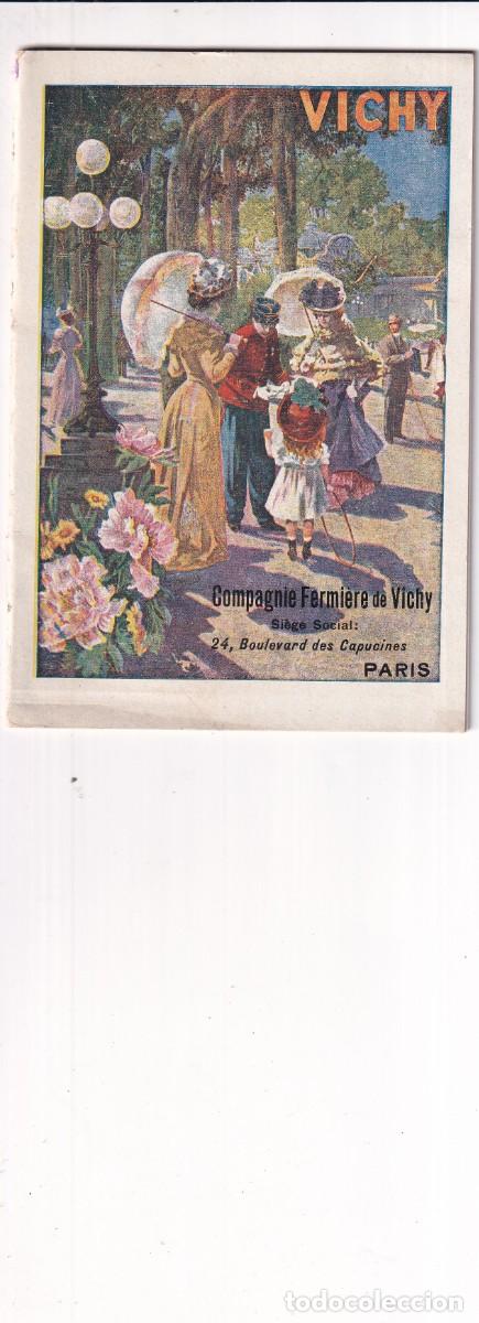 Tourismusbrosch&uuml;ren: Curioso folleto del Balneario Vichy. El manantial, embotellado del agua, pastillas, Muchas im&aacute;genes.