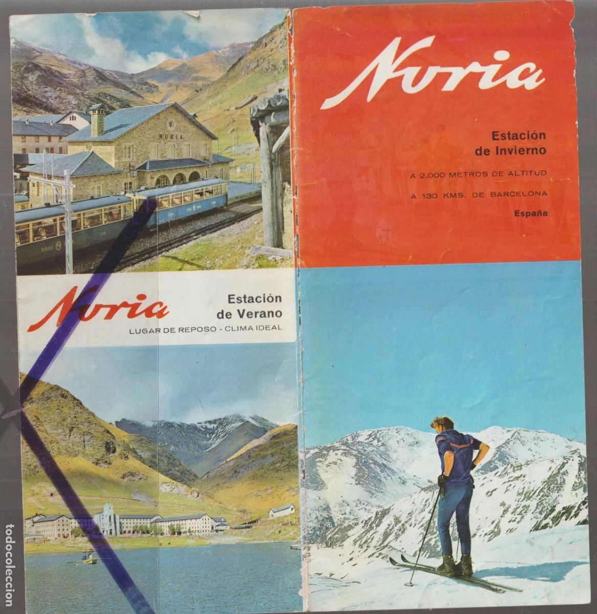Folletos de turismo: ANTIGUO ''NURIA'' ESTACI&Oacute;N DE INVIERNO - DESCRIPCI&Oacute;N TUR&Iacute;STICA (CASTELLANO Y FRANC&Eacute;S) E IM&Aacute;GENES