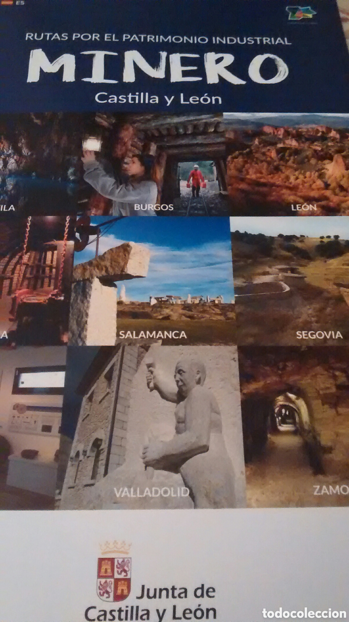 Folletos de turismo: RUTAS POR EL PATRIMONIO INDUSTRIAL MINERO. CASTILLA Y LEON