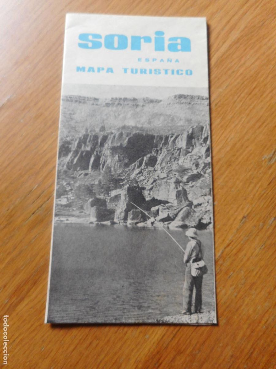 Travel Brochures: ANTIGUO FOLLETO MAPA TURISTICO SORIA A&Ntilde;OS 50?