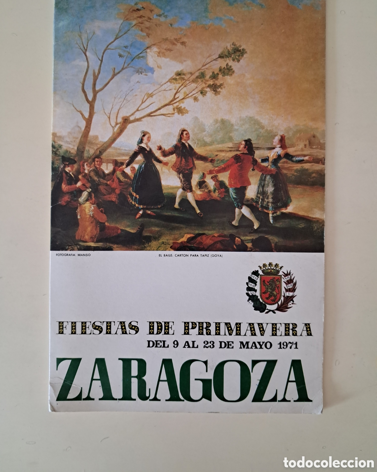 Folletos de turismo: Zaragoza 1971,fiestas de primavera