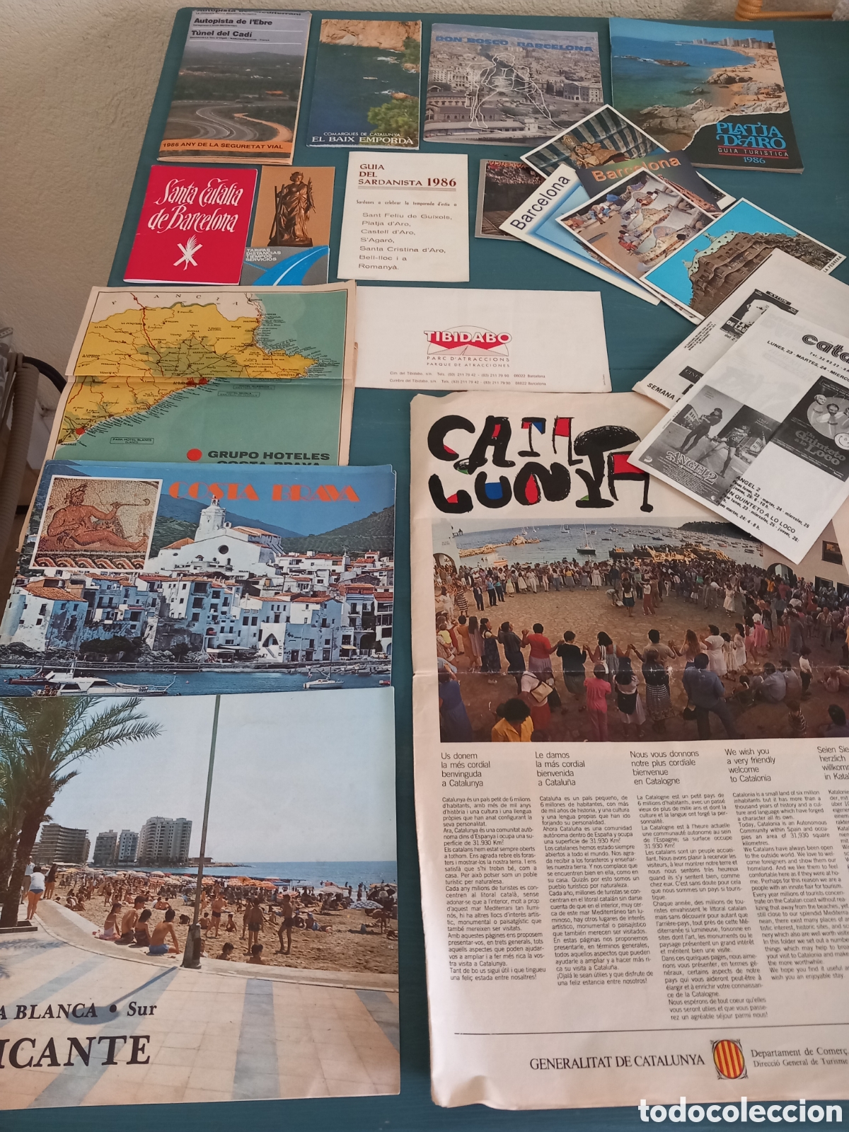 Brochures de tourisme: Gran lote: Guias mapas Catalu&ntilde;a, Costa Brava,