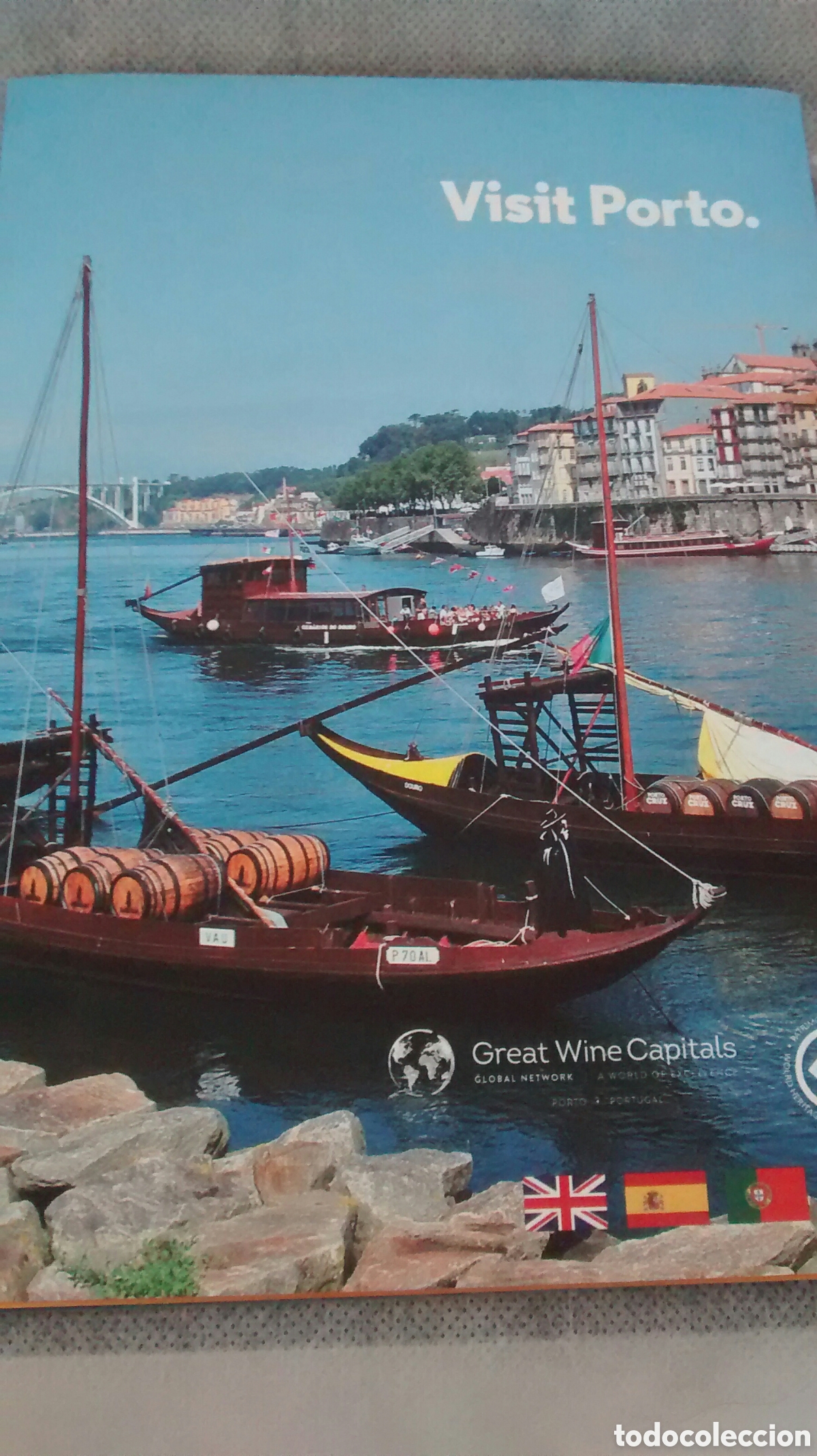 Folhetos de turismo: VISIT PORTO. FOLLETO DESPLEGABLE EN INGLES, ESPA&Ntilde;OL, PORTUGUES Y FRANCES
