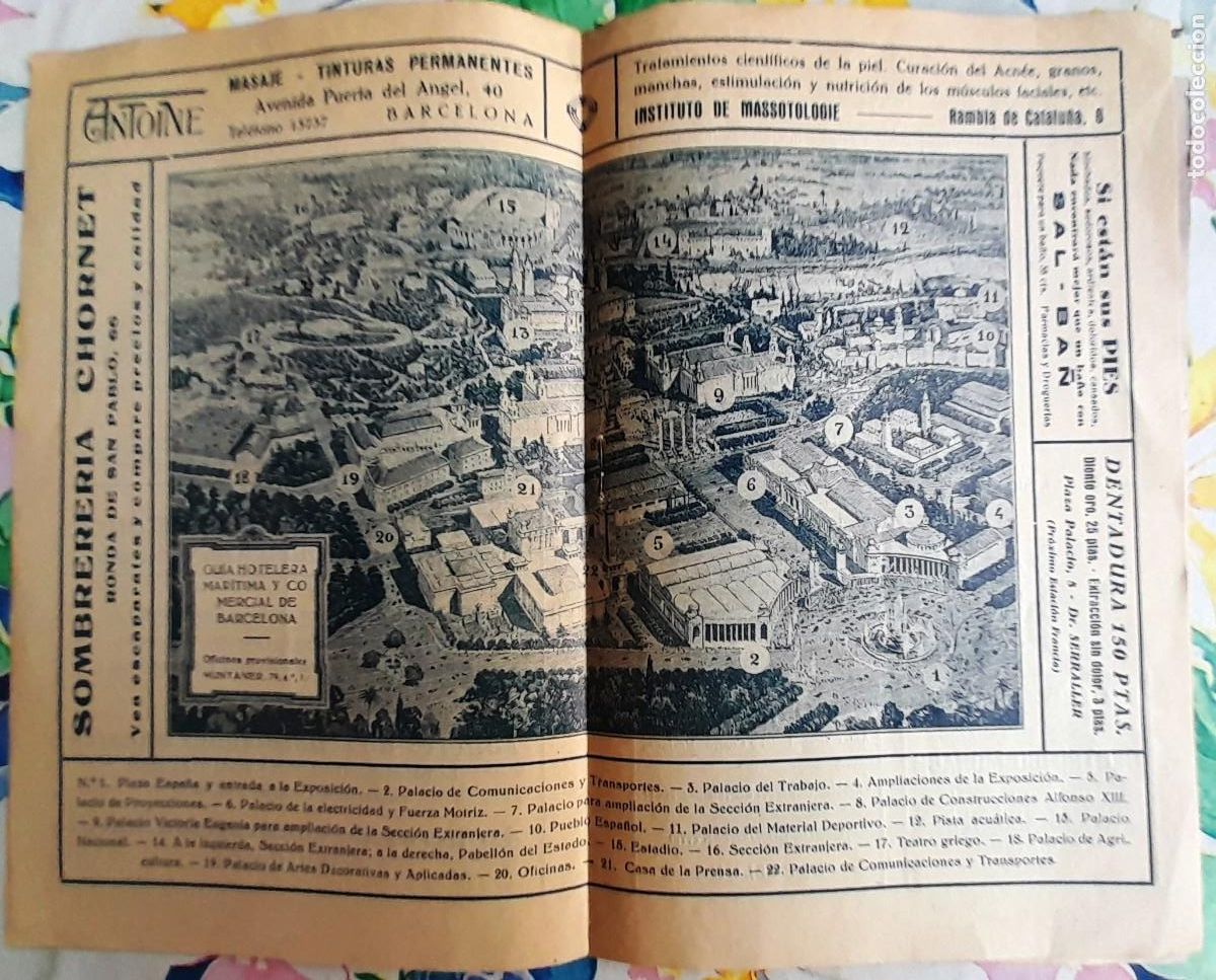 Brochures de tourisme: 1926/29 GU&Iacute;A HOTELERA, MAR&Iacute;TIMA Y COMERCIAL DE BARCELONA PATRONATO NACIONAL DEL TURISMO FOTO CENTRAL