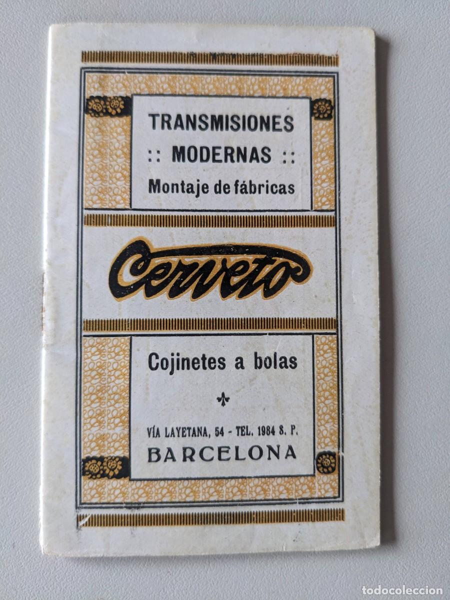 Folhetos de turismo: RRR DISTANCIA EN KM DE BARCELONA A POBLACIONES DE CATALU&Ntilde;A - A&Ntilde;O 1984 - CERVETO COJINETES A BOLAS