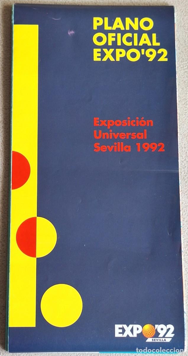 Travel Brochures: PLANO OFICIAL DE LA EXPOSICI&Oacute;N UNIVERSAL DE SEVILLA 1992 EXPO'92
