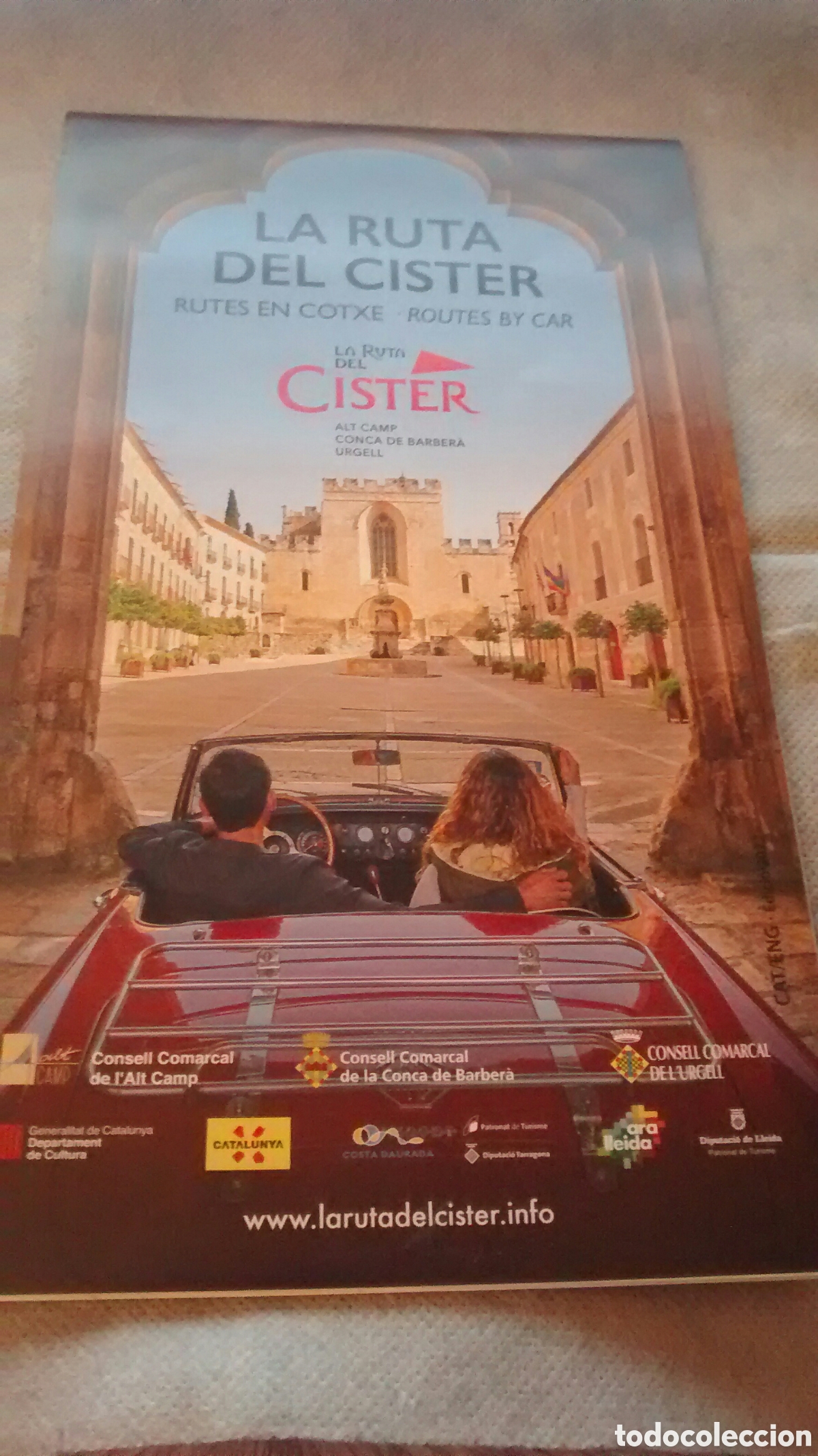 Folletos de turismo: LA RUTA DEL CISTER. RUTES EN COTXE