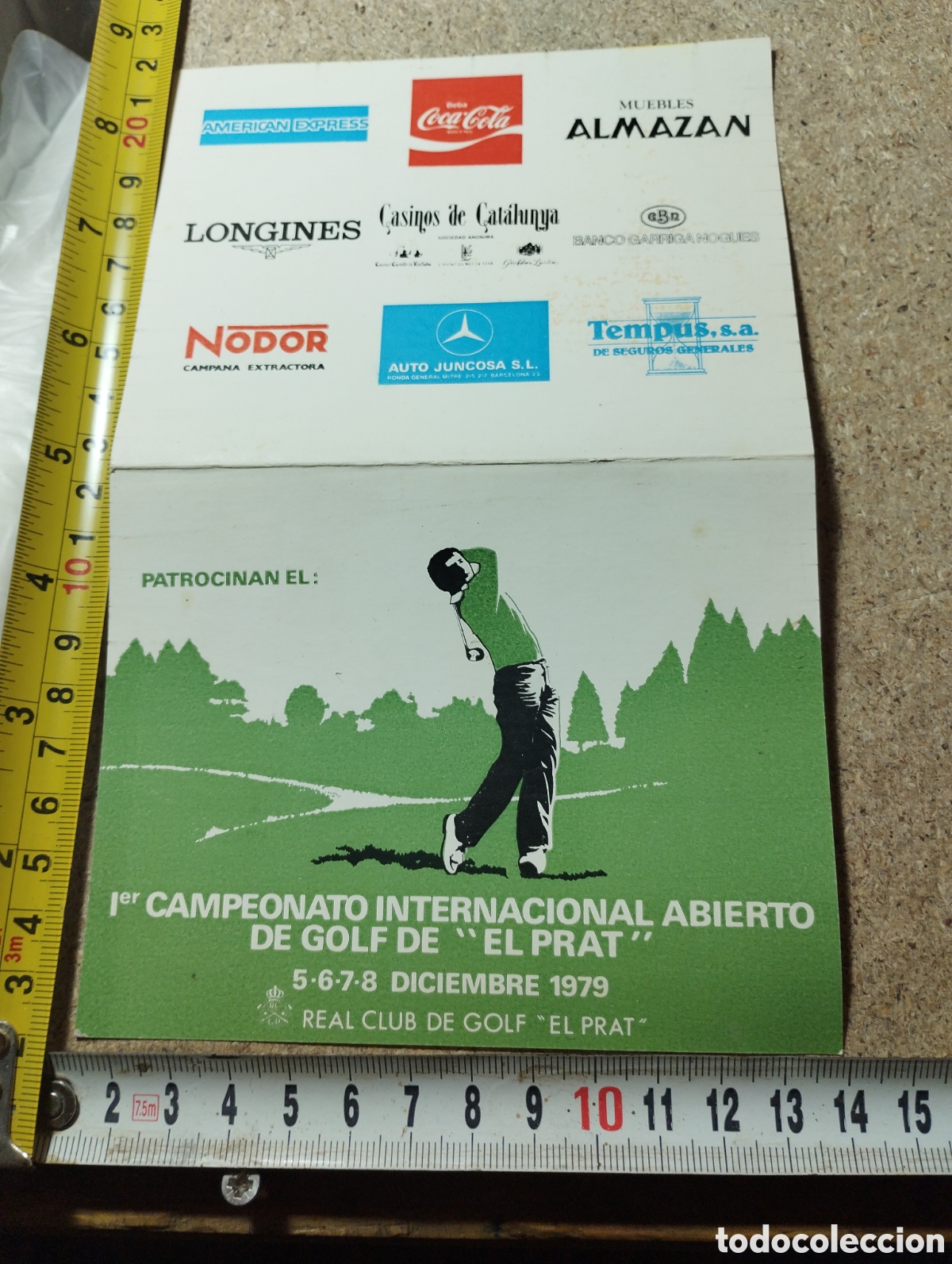 Tourismusbrosch&uuml;ren: Primer campeonato internacional abierto de golf de EL PRAT Diciembre de 1979