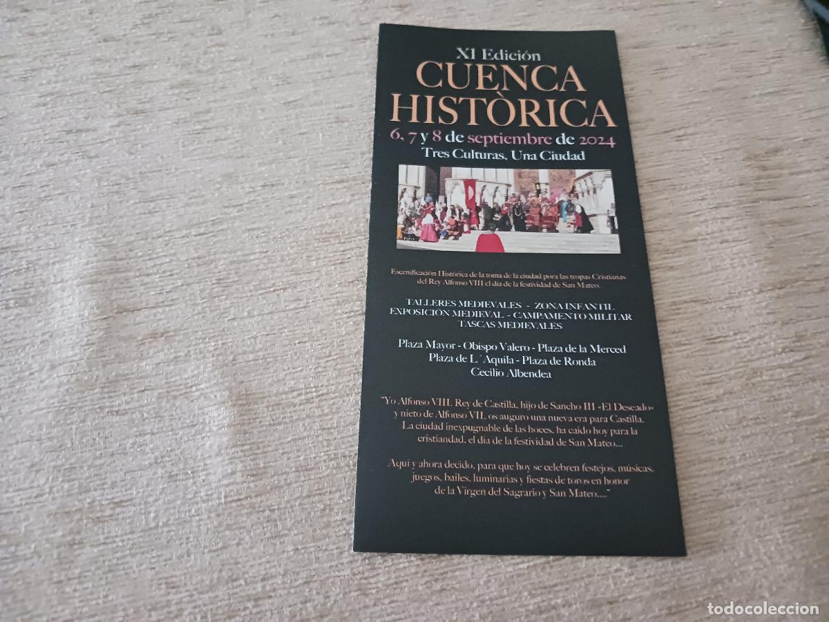 Tourismusbrosch&uuml;ren: triptico cuenca historica, XI edicion