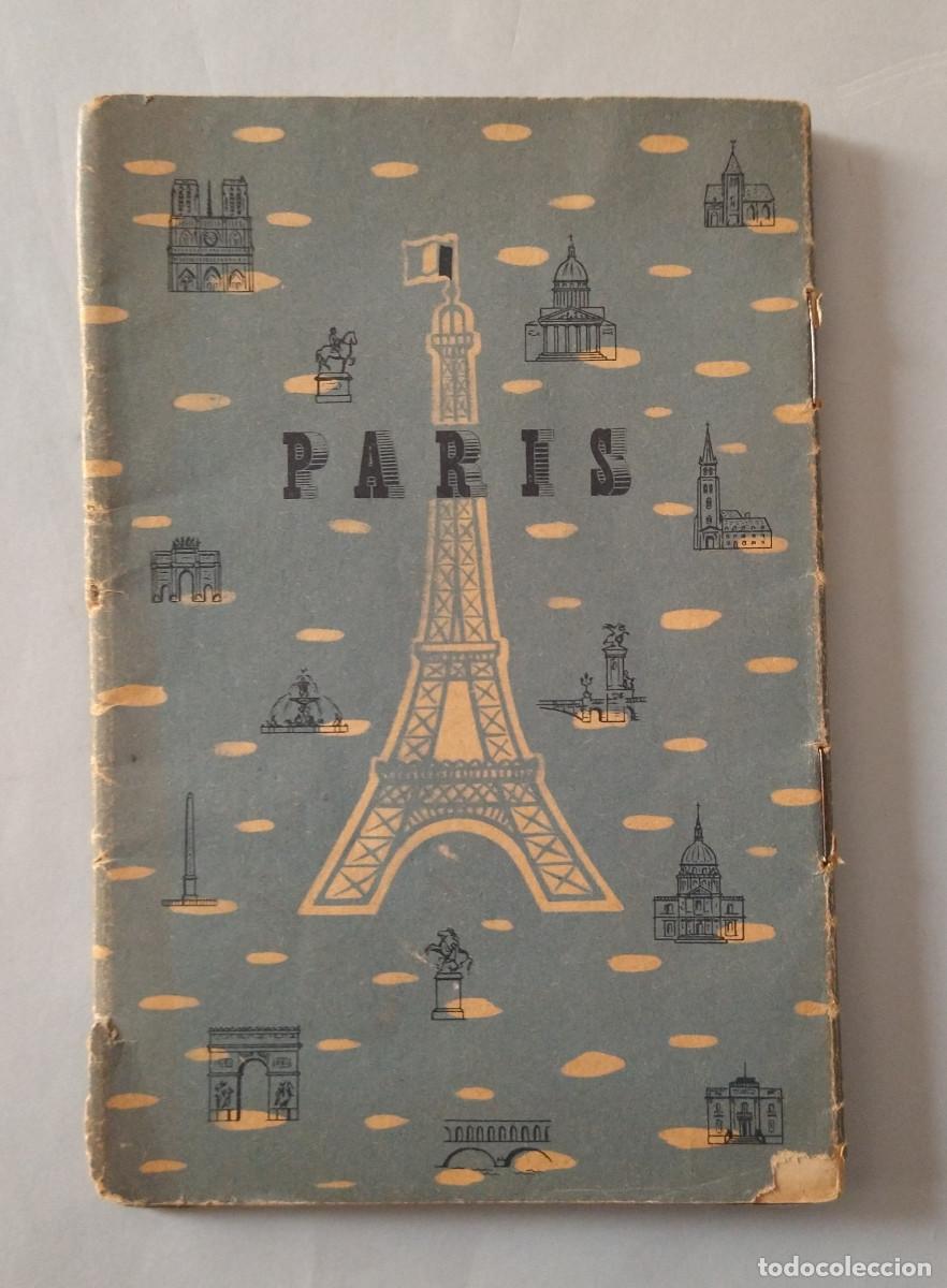 Tourismusbrosch&uuml;ren: Paris. Folleto turismo. Mapa. Informaci&oacute;n museos, monumentos... A&ntilde;os 50-60 h aa