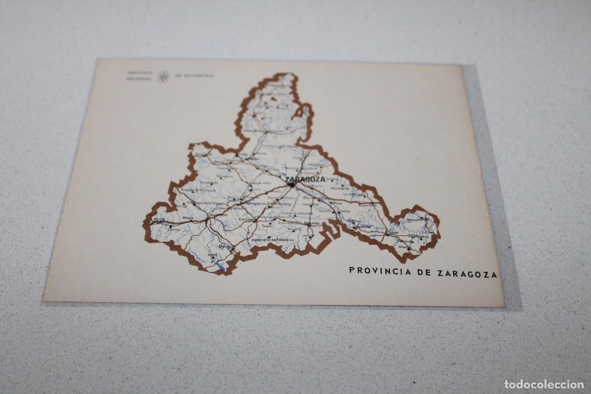 Tourismusbrosch&uuml;ren: MAPA DE LA PROVINCIA DE ZARAGOZA. INSTITUTO NACIONAL DE ESTADISTICA. DATOS PROVINCIALES. A&Ntilde;OS 60.