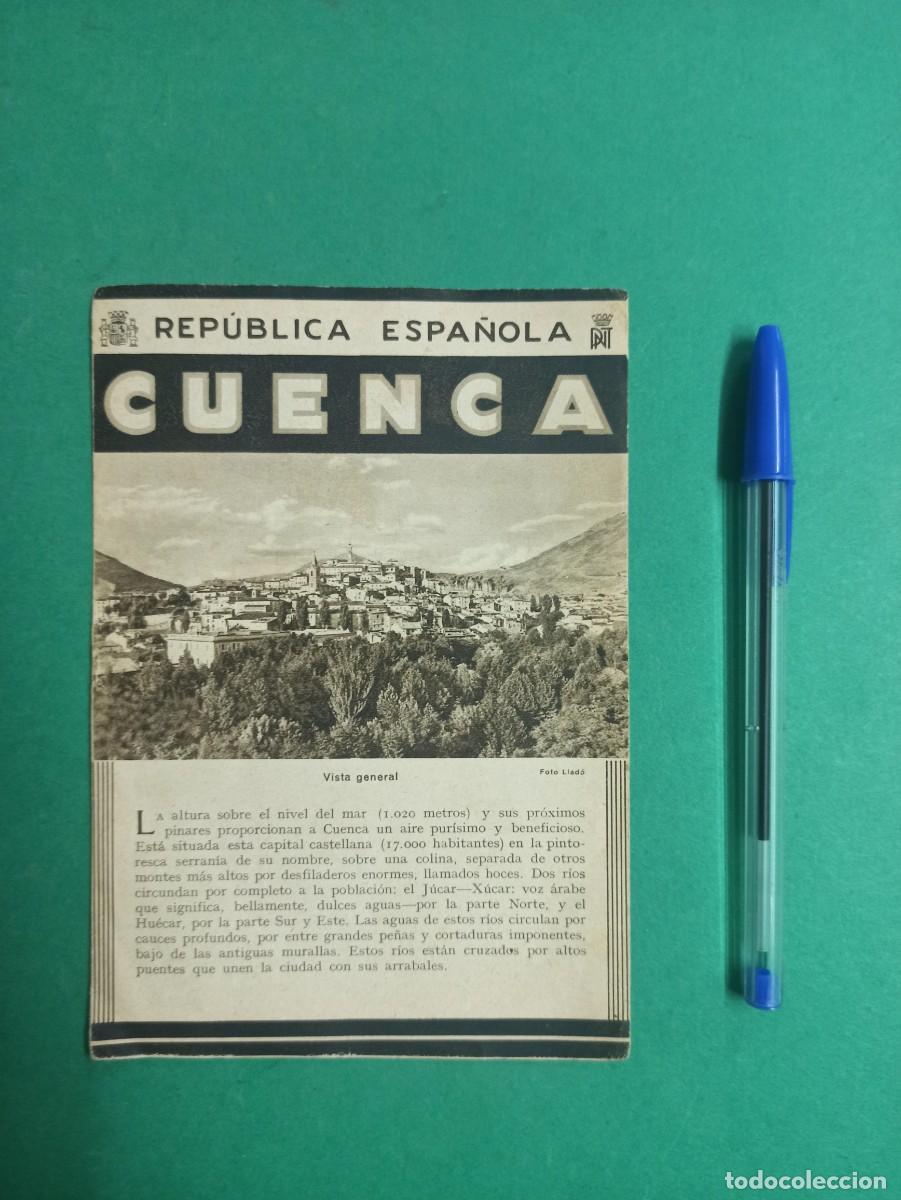 Tourismusbrosch&uuml;ren: Antiguo folleto de turismo de Cuenca. Original de II Rep&uacute;blica.