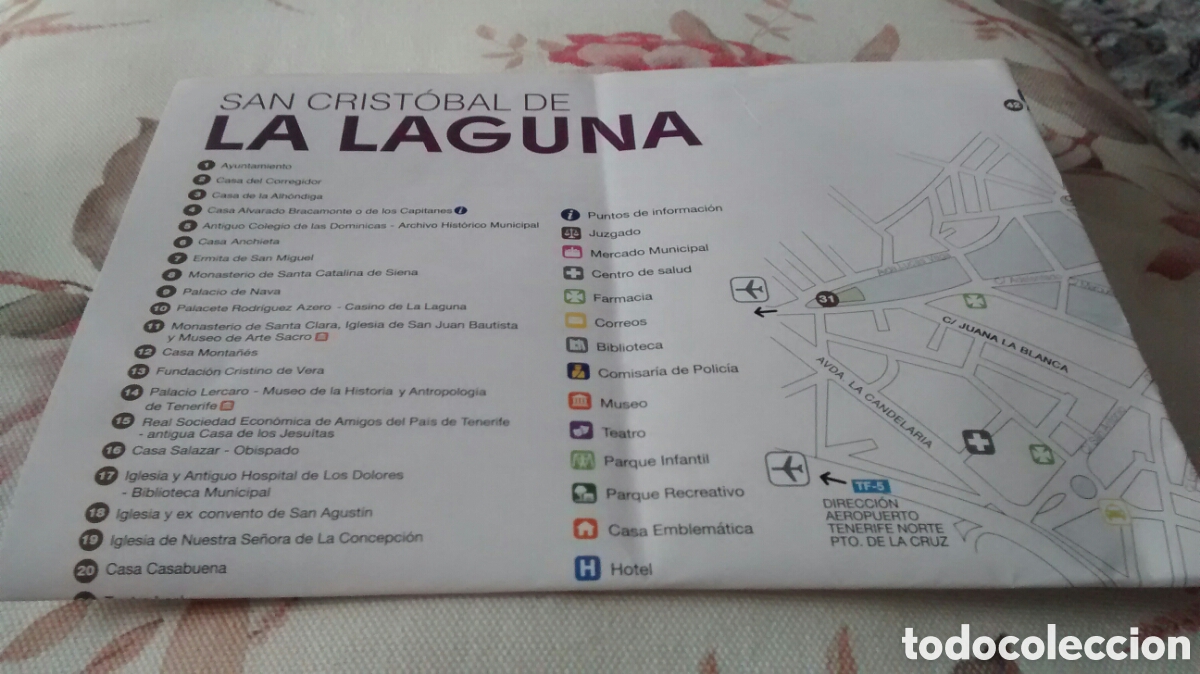 Tourismusbrosch&uuml;ren: PLANO DE SAN CRISTOBAL DE LA LAGUNA Y PUNTA DEL HIDALGO