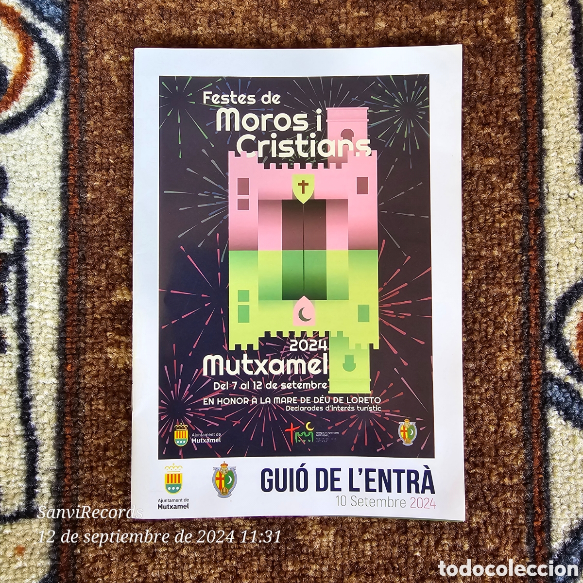Tourismusbrosch&uuml;ren: GUI&Oacute; DE L'ENTR&Agrave;. FESTES DE MOROS I CRISTIANS, 2024 MUTXAMEL