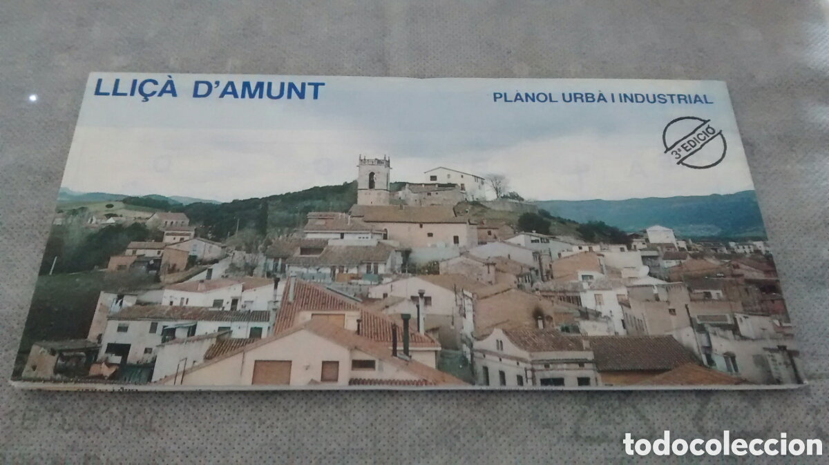 Tourismusbrosch&uuml;ren: LLI&Ccedil;A D&acute;AMUNT. PLANOL URBA I INDUSTRIAL. DESPLEGABLE.