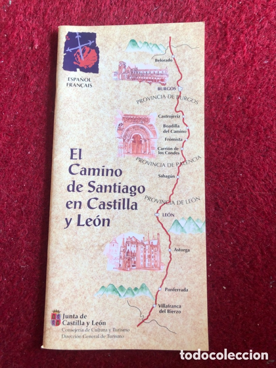 Brochures de tourisme: Folleto libro El Camino de Santiago en Castilla y Le&oacute;n - espa&ntilde;ol y frances. ASM