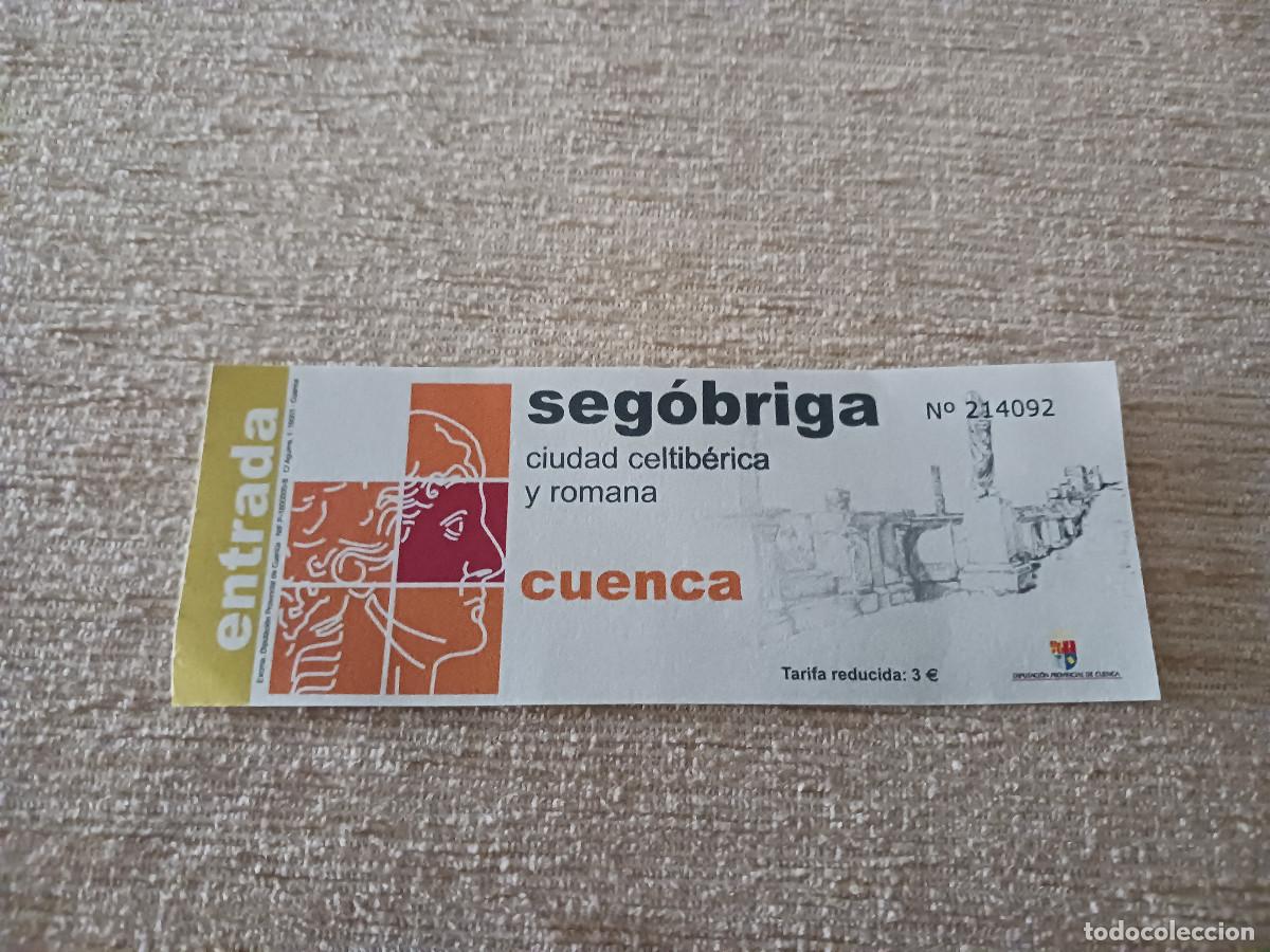 Folhetos de turismo: entrada a segobriga, ciudad celtiberica y romana, cuenca