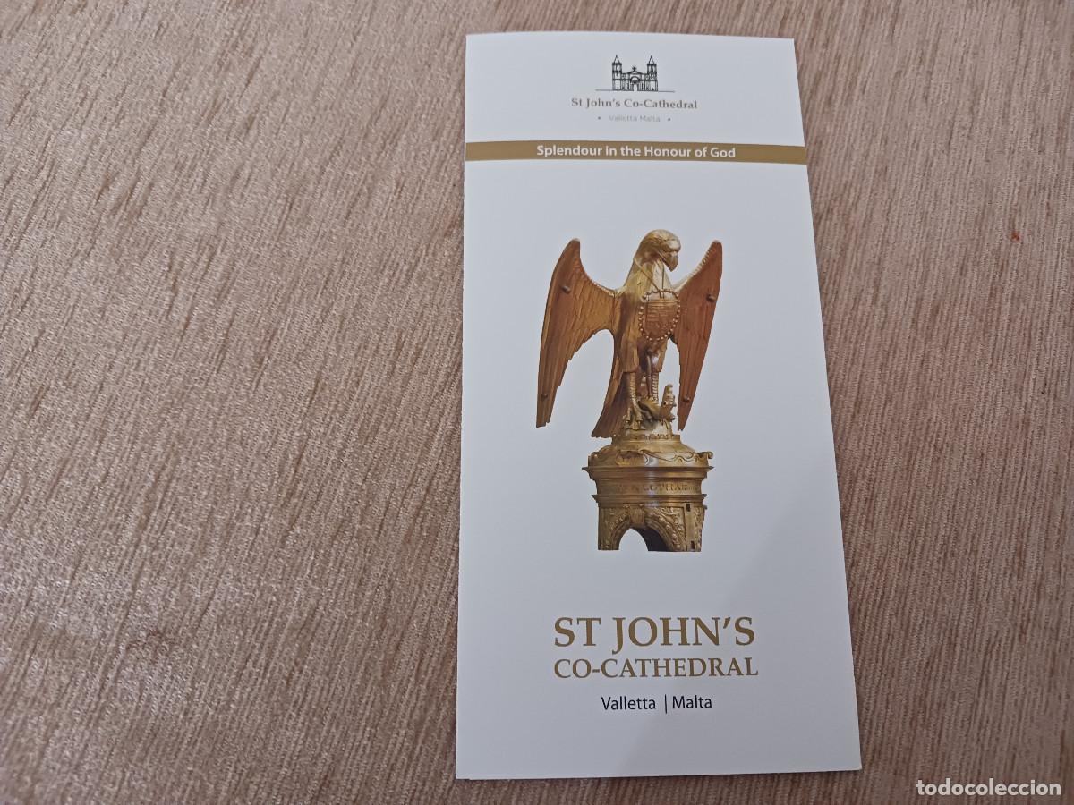 Tourismusbrosch&uuml;ren: desplegable, para audio, de la catedral st. johns, la valetta, malta, en ingles