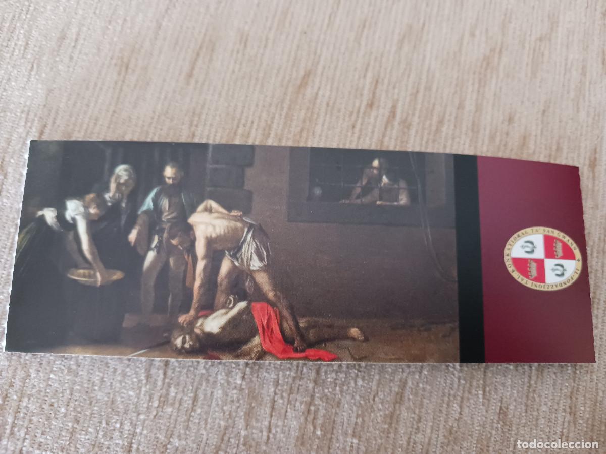 Brochures de tourisme: entrada para visitar la catedral st. johns, la valetta, malta, caravaggio