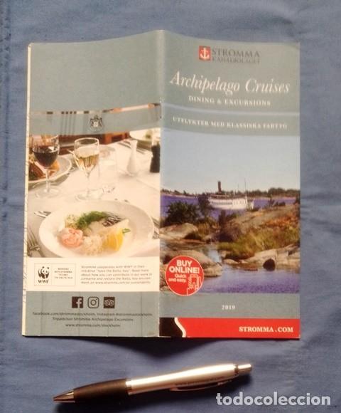 Folletos de turismo: guia archipelago cruises stockholm boat