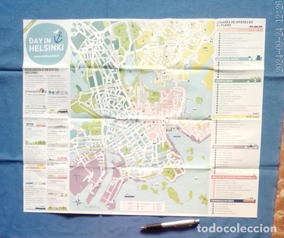 Folletos de turismo: mapa day in helsinki - Foto 1