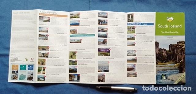 Travel Brochures: guia map south iceland