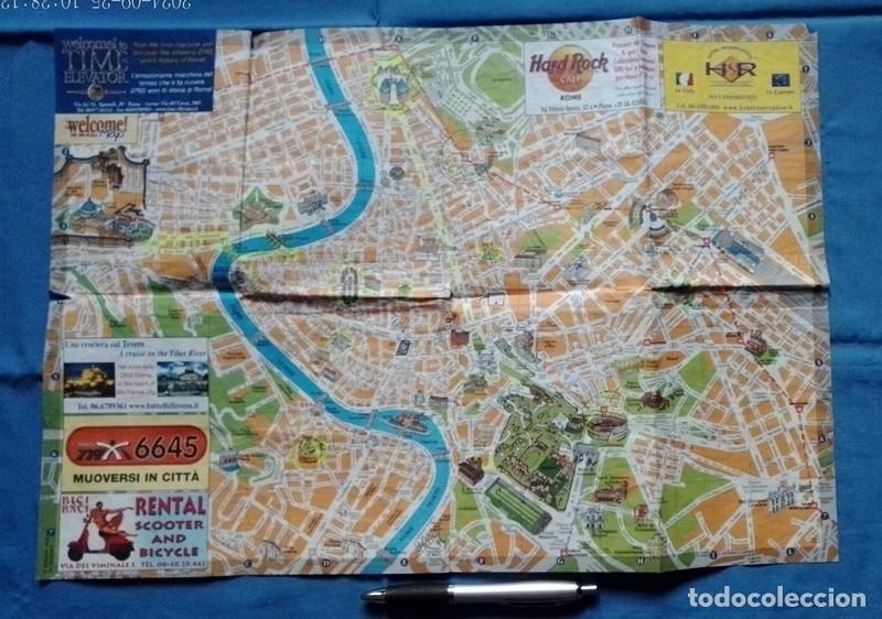 Folhetos de turismo: plano ciudad roma italia