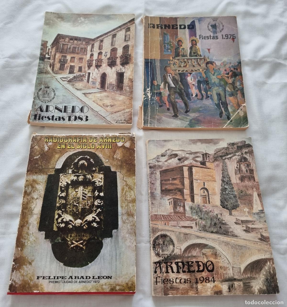 Travel Brochures: ARNEDO LA RIOJA PROGRAMAS DE FIESTAS DE 1976 ,1983 , 1984 Y LIBRO ARNEDO EN EL SIGLO XVIII