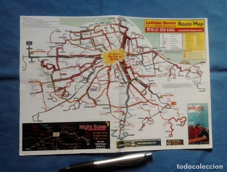 Folletos de turismo: mapa centro edinburgh - Foto 1