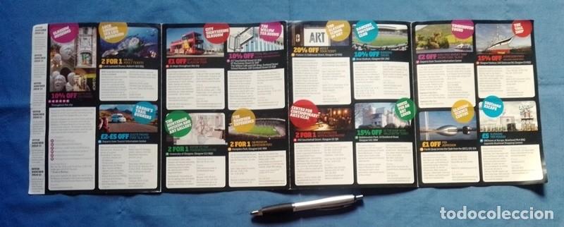 Folletos de turismo: mapa leading attractions Glasgows - Foto 2
