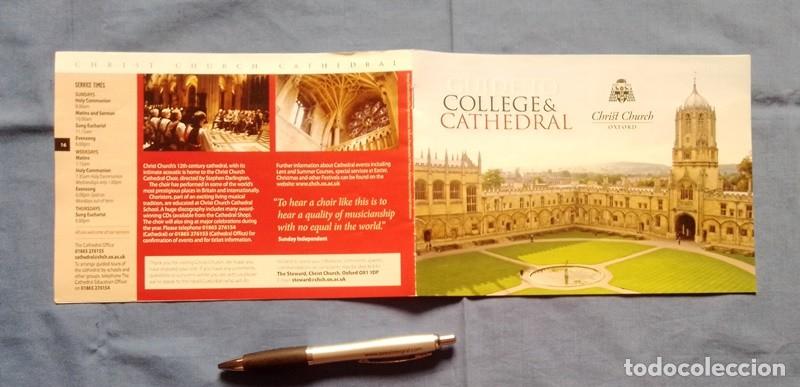 Folhetos de turismo: guia college & cathedral oxford