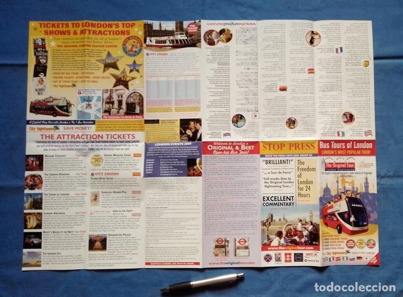 Travel Brochures: mapa bus tours of london