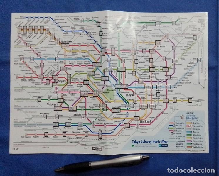 Folletos de turismo: tokyo subway route map