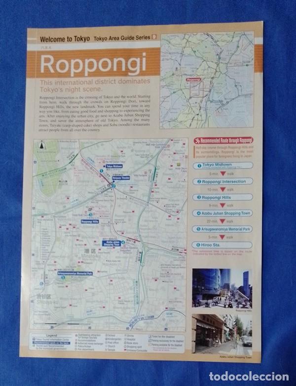 Folletos de turismo: mapa Roppongi tokyo guide
