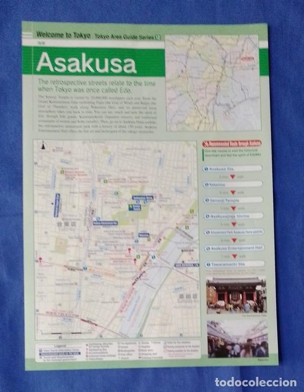Travel Brochures: mapa Asakusa tokyo guide