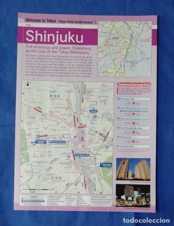 Folletos de turismo: mapa Shinjuku tokyo guide - Foto 1