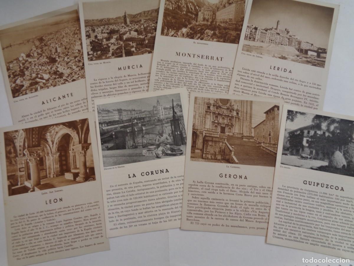 Folletos de turismo: LOTE 8 FOLLETOS TURISTICOS ANTIGUOS: MONTSERRAT, MURCIA, ALICANTE, LEON, GUIPUZCOA, GERONA, CORU&Ntilde;A