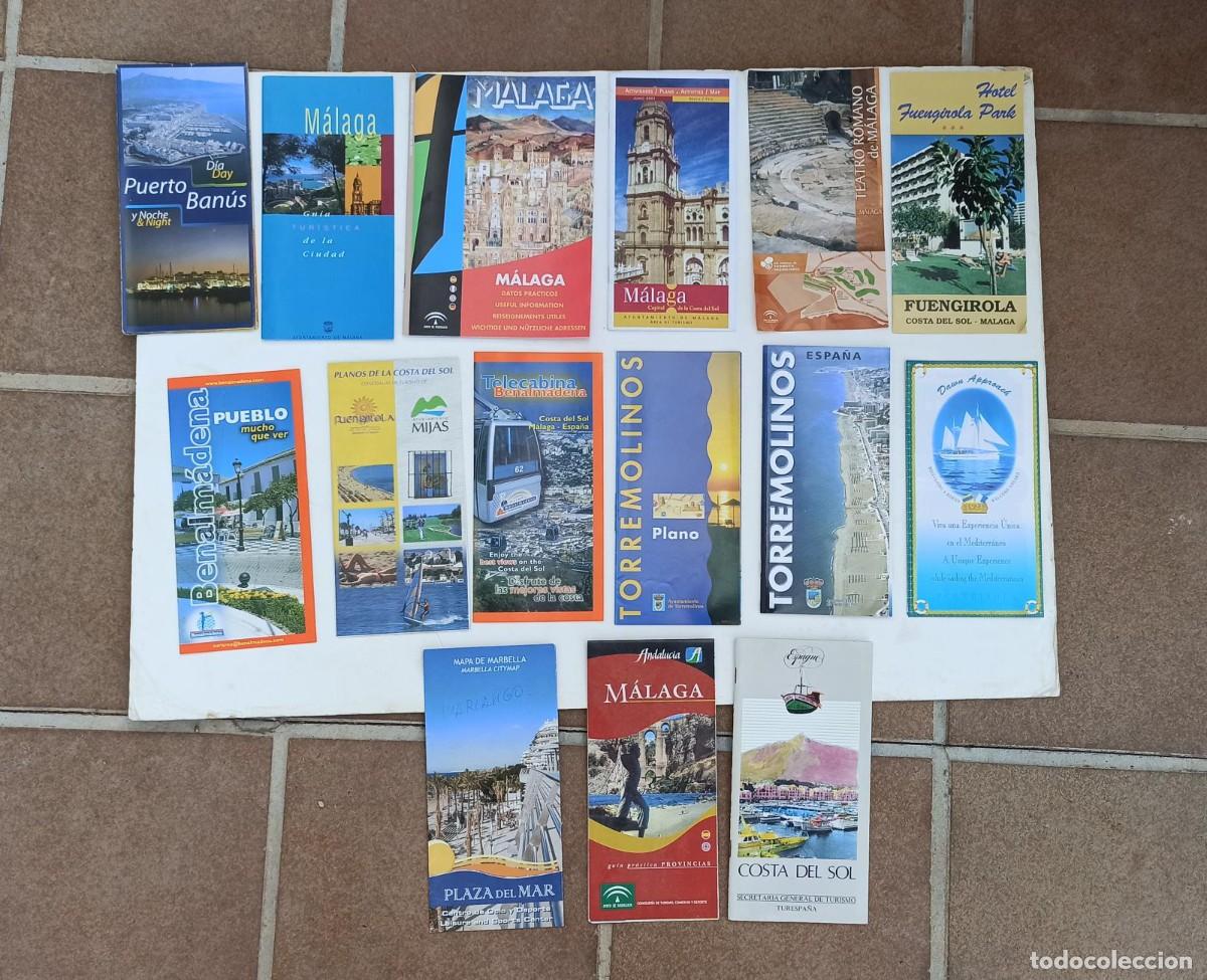 Folhetos de turismo: DIFERENTES FOLLETOS Y PLANOS DE M&Aacute;LAGA Y SUS POBLACIONES (15)
